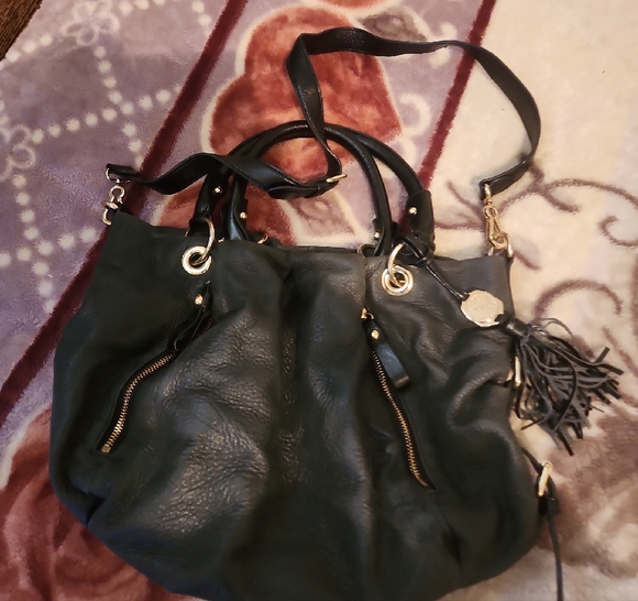 Vince Camuto Black Leather Shoulder Bag - Picture 6 of 10